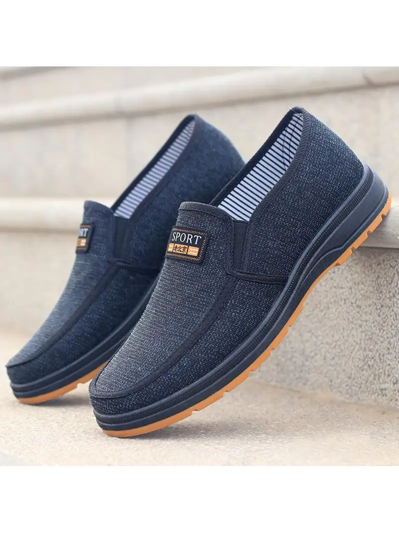 

Breathable Canvas oes Comfortable Men's Work oes Soft Lightweight Anti-Slip Durable Rubber Sole Casual oes for Daily Wear