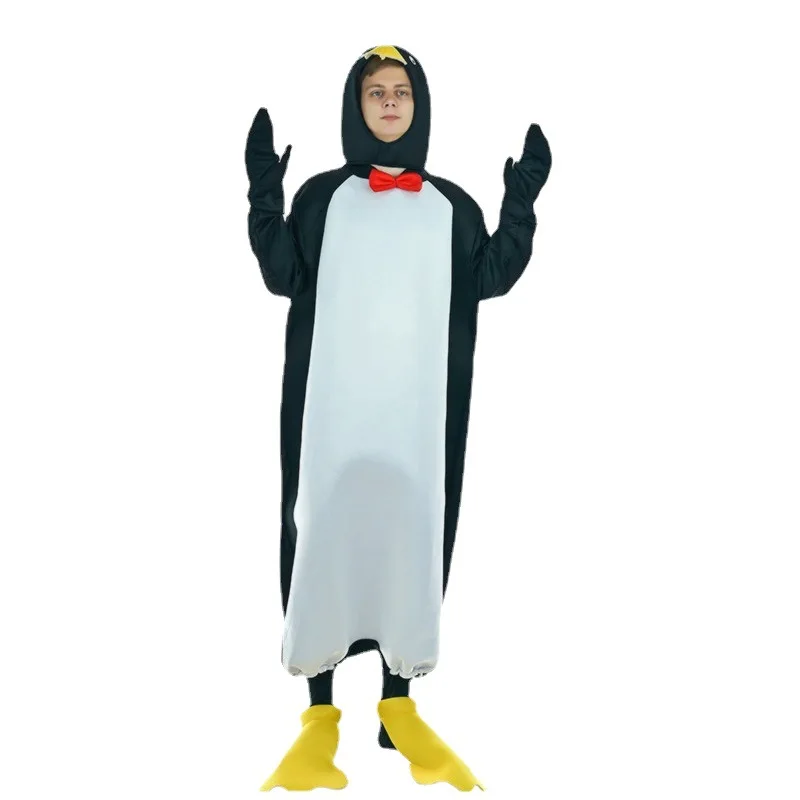 Divertente parodia pinguino costume vestito da festa ballo in maschera costume di scena abbigliamento da prestazione costume cosplay festa di Halloween