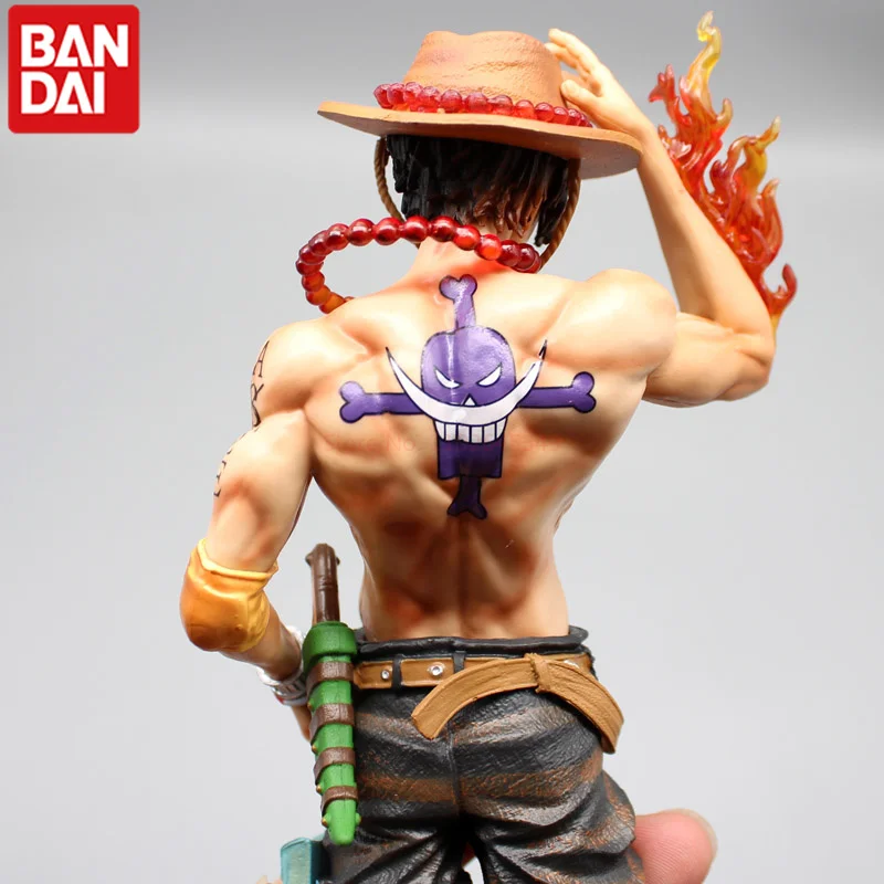 One Piece Edward nueva puerta Vulcan frutas quemadas alrededor de Portgas D Ace cuatro emperadores llama Base modelo de figuras de acción adornos juguete