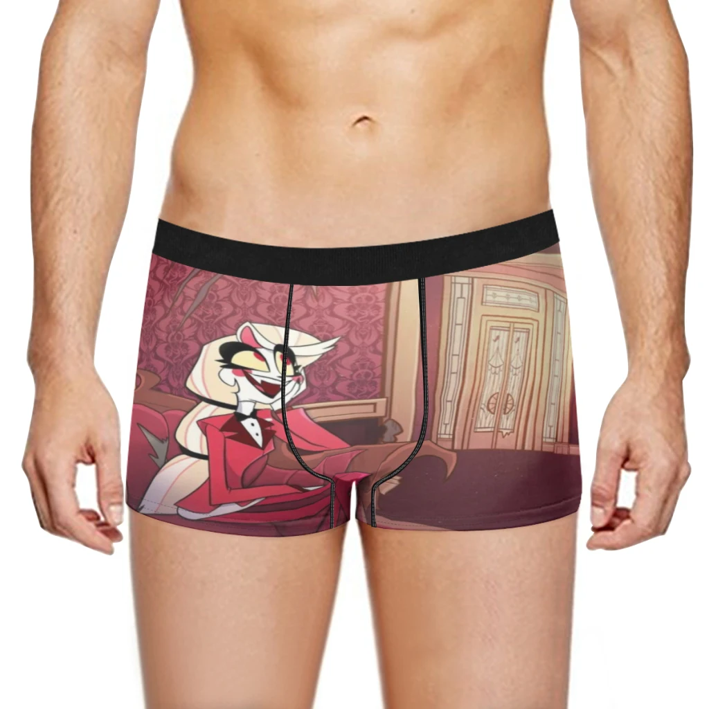 Hazbin-Hotel Men Underpants Man Breathable  Boxer Shorts Men's Panties Underwear Gift