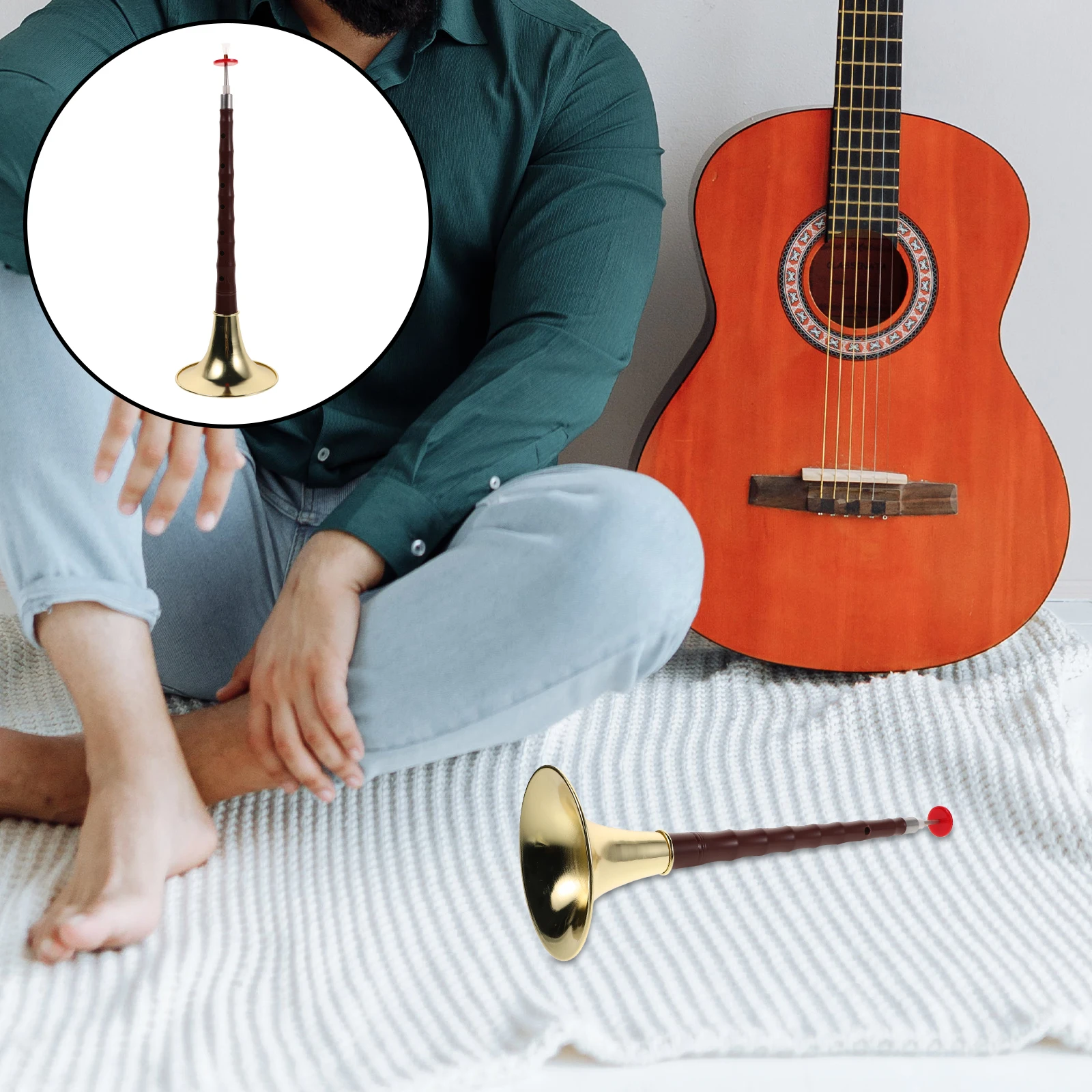 

1 Set Resin Suona Durable Abs Material Design Beginner-Friendly Wind Traditional National Instrument Plastic Suona