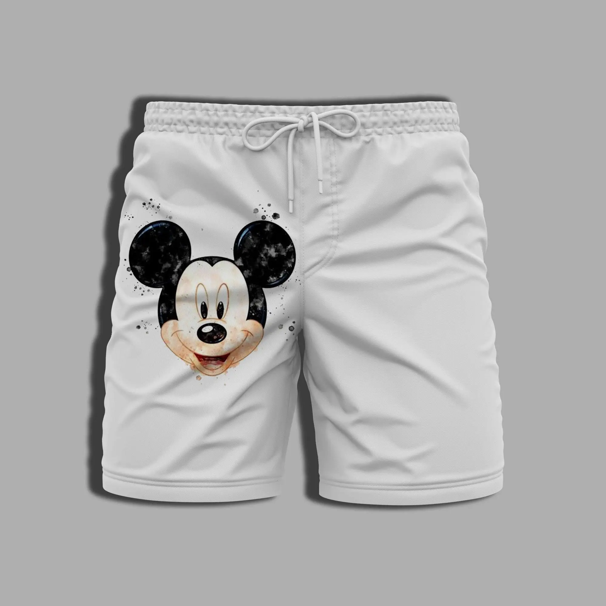 Whole Swimsuit Pants Swim Shorts Men Minnie Mouse Beach Disney Summer Men's Clothing Printing Gym Bathing Suit Man Mickey Male