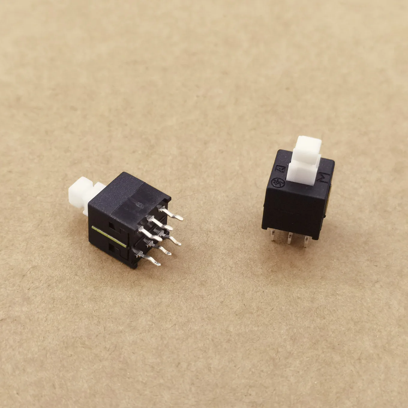 Original New 100% Self Locking Switch 6Pin 8.5*8.5*14MM Mixing Console Button Square Power Button PB56020
