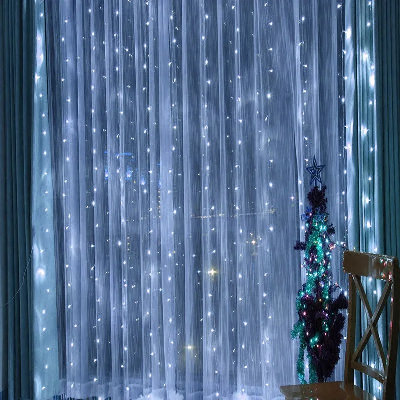 LED Lights String USB Plug Outdoor Garden Patio Christmas Holiday Decor Indoor Wall Decorations with Remote Control