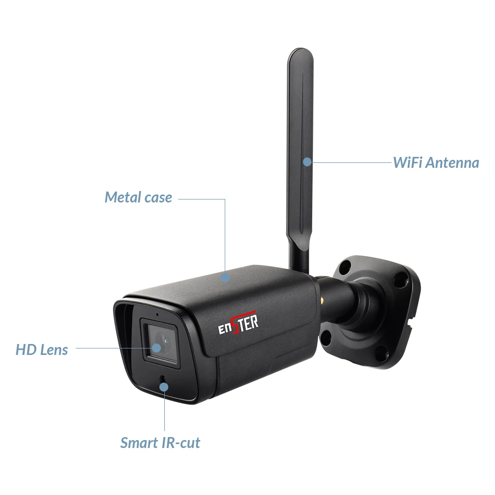 Sistema de seguridad de 8 canales con kit inalámbrico de cámara IP Wifi Nvr de cámara CCTV LCD de 7"