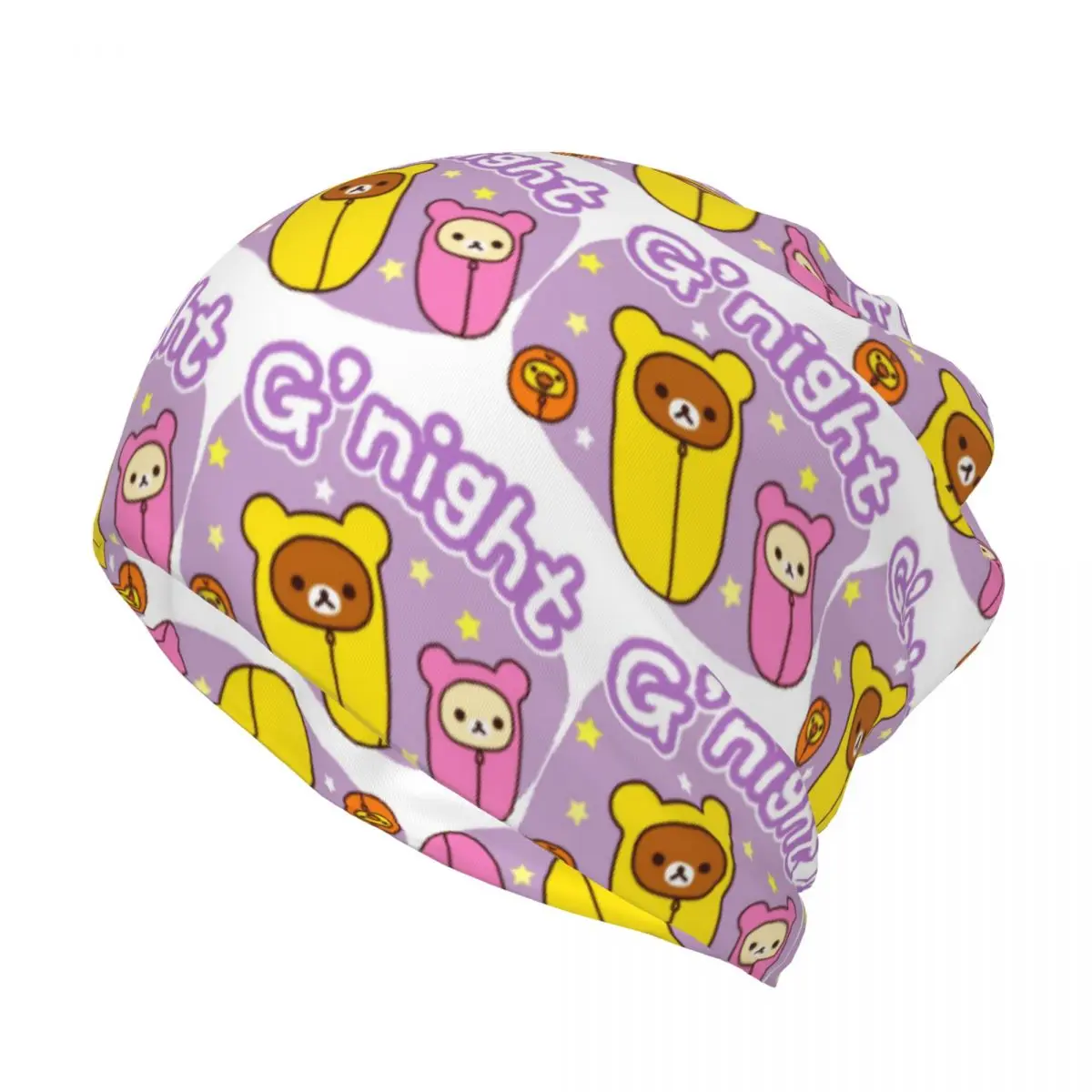 Good Night Rilakkuma Bandana Neck Cover Wrap Scarf Multi-use Balaclava Beanies Hat for Men Women Adult Winter