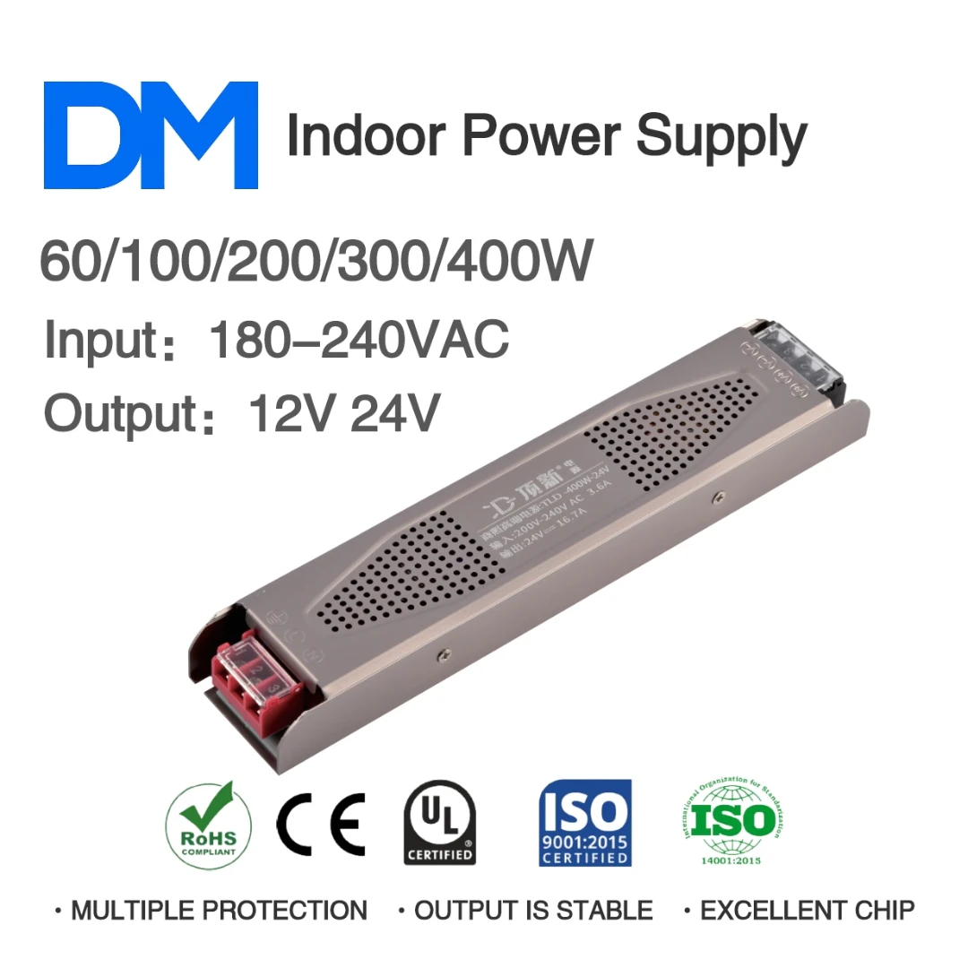 التيار المتناوب 180-240 فولت إلى تيار مستمر 12/24 فولت 60/100/200/300/400 واط أداء عالي التكلفة داخلي تحويل التيار الكهربائي ل مصباح ليد سائق #1