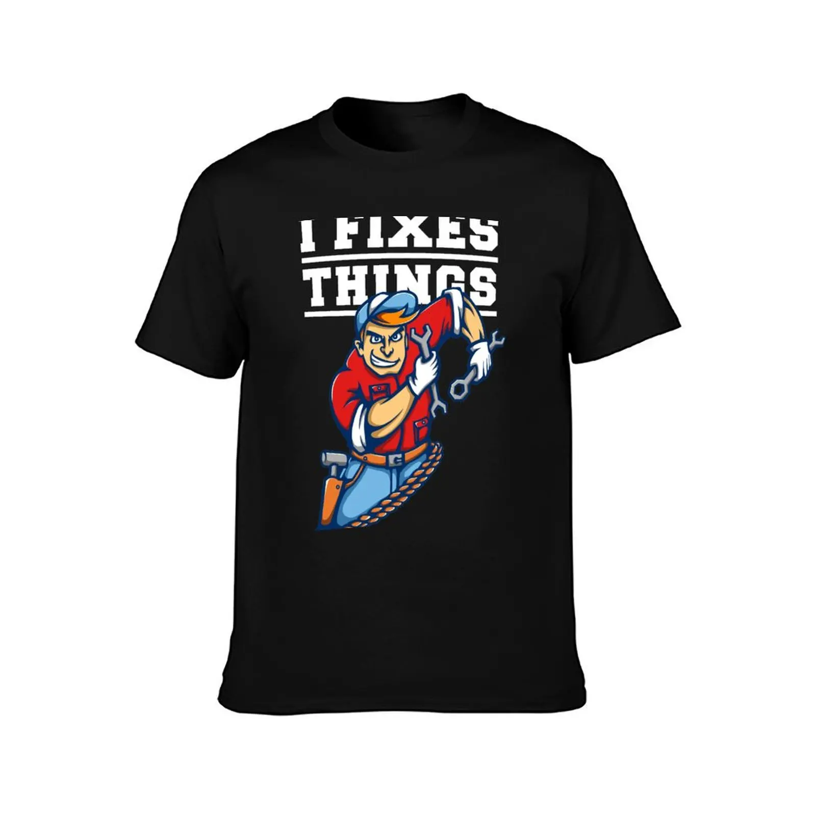 I Fixes Things! T-Shirt Running Gym Short Sleeve Sports Tee