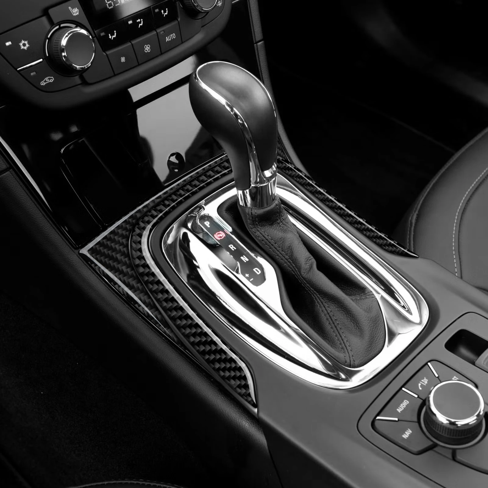 2pcs Carbon Fiber Interior Sticker Set. Car Center Console Gear Shifting Panel. For Opel Insignia A (2008-2013) Trim Accessories - view 4