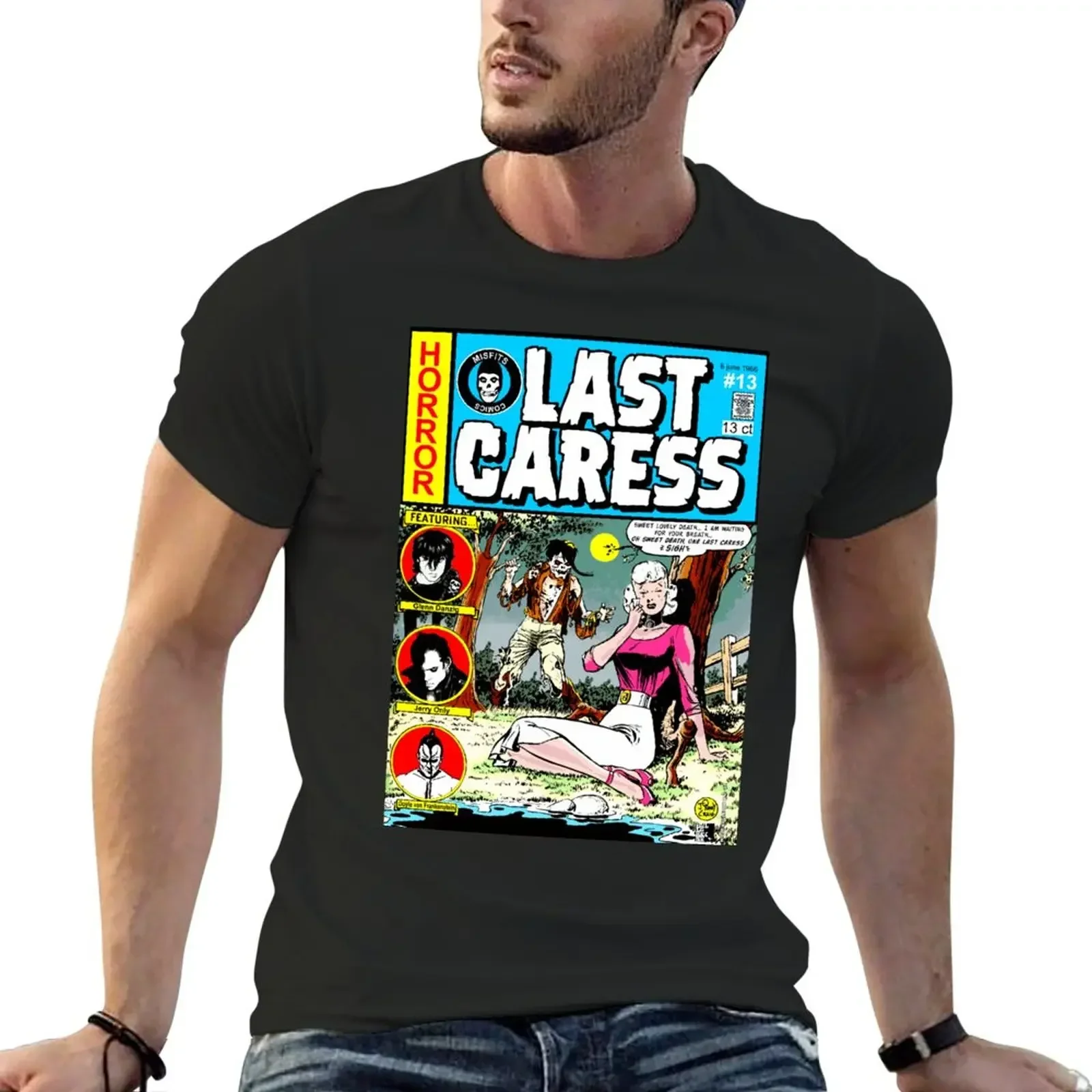

New Misfits Last Caress T-Shirt Short Sleeve T-shirts Man Sweat Shirts Black T Shirts Mens T Shirt Graphic