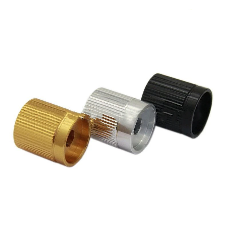 High-end 6mm As Aluminium Roterende Elektronische Controle Potentiometer Knop Volumeregelaar 20*22mm (Dia x Hoogte)