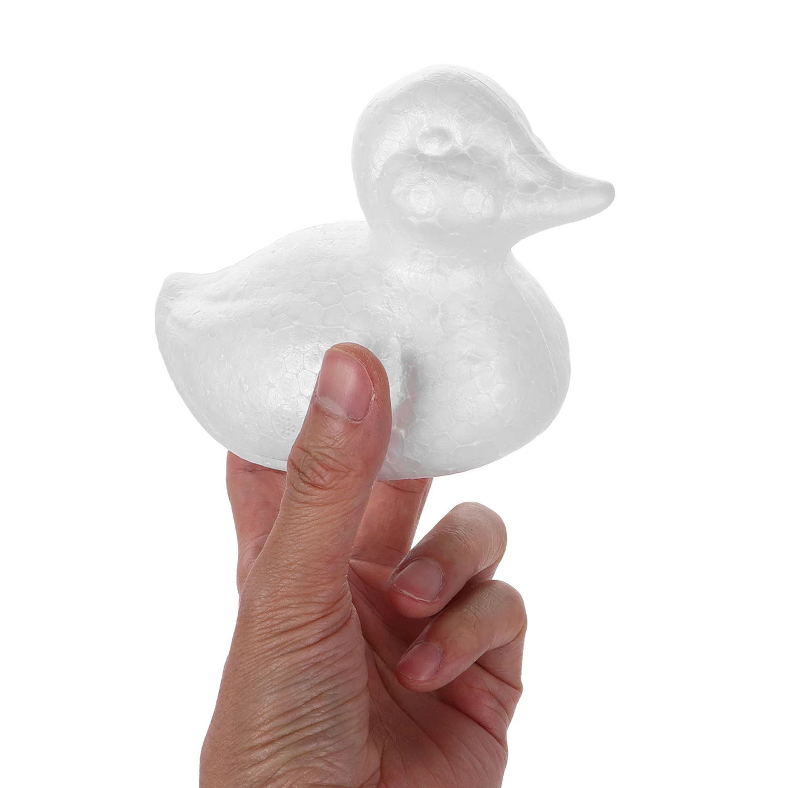 5 pçs patos branco poliestireno ornamento para projetos de artesanato diy decorações de festa de casamento sem pintura modelagem espuma pato para flor