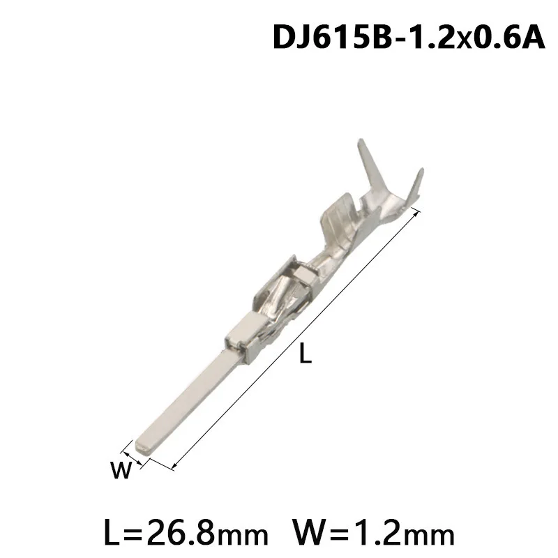 

50PCS DJ615B-1.2X0.6A automobile terminal 1.2mm male plug-in 1718760-1