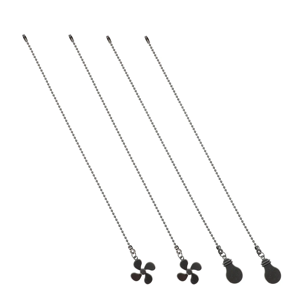 

1Set Pull Chain Extension Metal Ceiling Fan Chain Replacement Decorative Pull Cord for Light Fixtures Bedside Lamp Hallway Decor