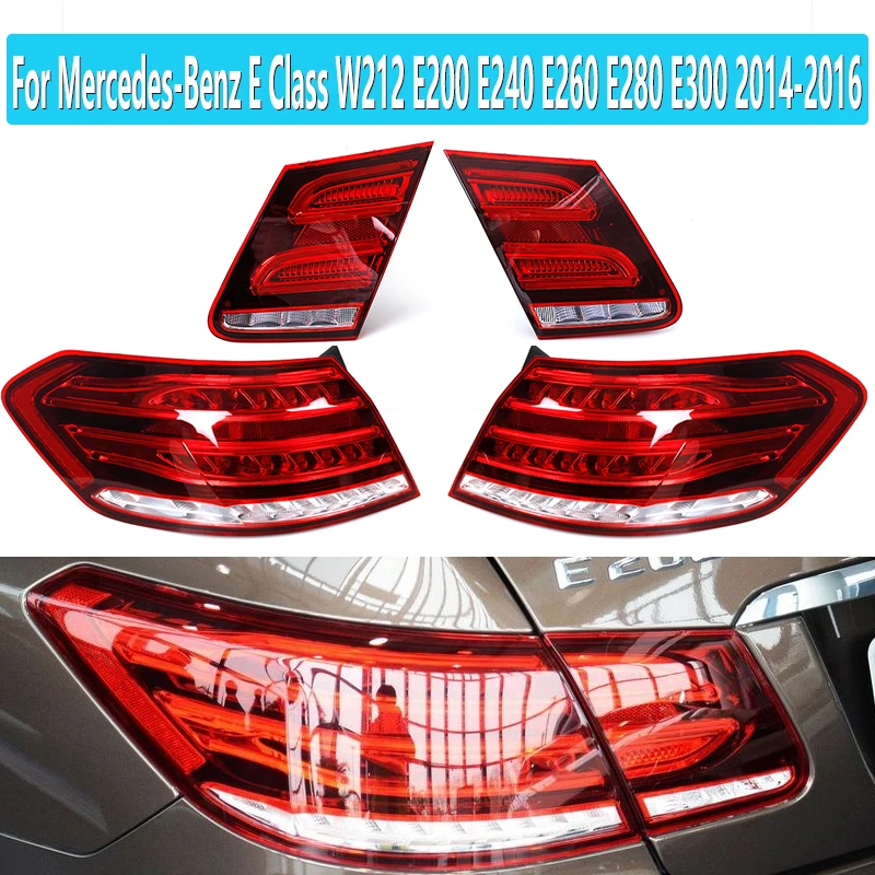 For Mercedes-Benz E Class W212 E200 E240 E260 E280 E300 2014 2015 2016 Red Rear Car LED Tail Light Brake Light 2129060403