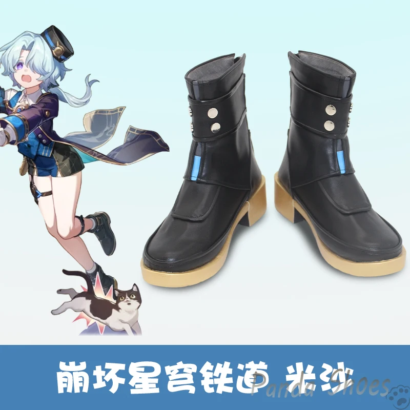 

Honkai Star Rail Misha Cosplay Shoes Anime Game Cos Long Boots Misha Cosplay Costume Prop Shoes for Con Halloween Party