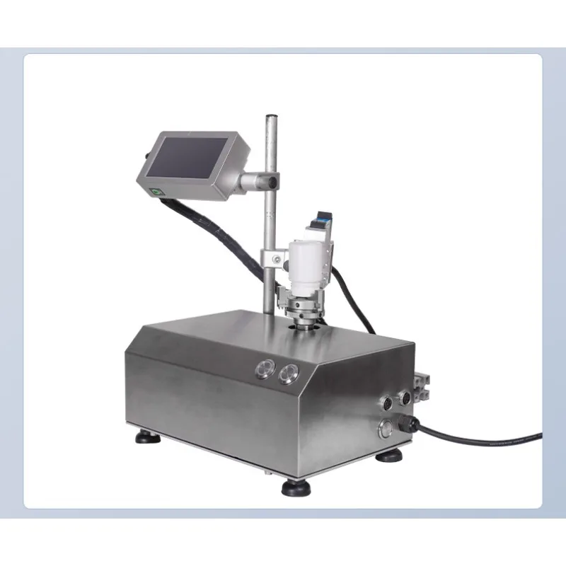 AR rotary printing platform circular product logo printing, easy to operate inkjet digital