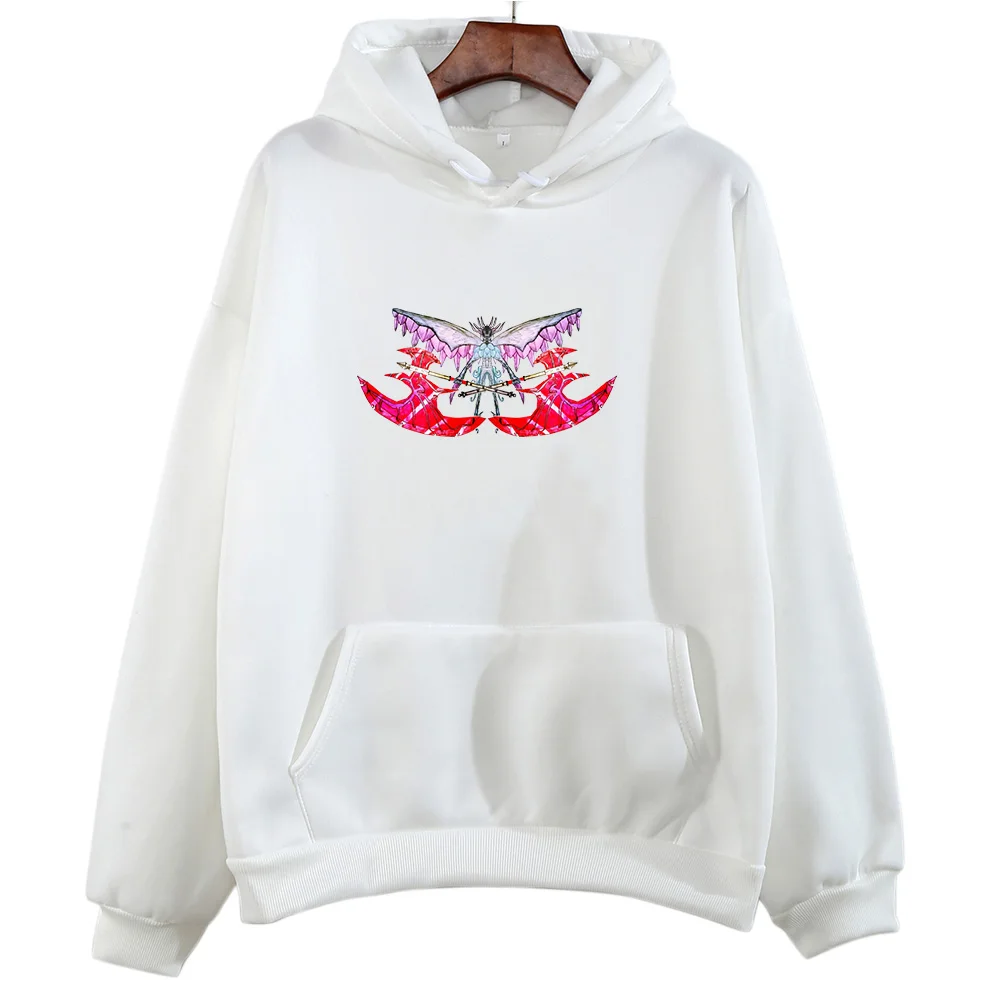 Angel Edgar VS Demon Mortis Hooded Cartoon Print Harajuku Kawaii Sweatshirt Funko Pop Fleece Clothes Sudaderas Casual Pullovers