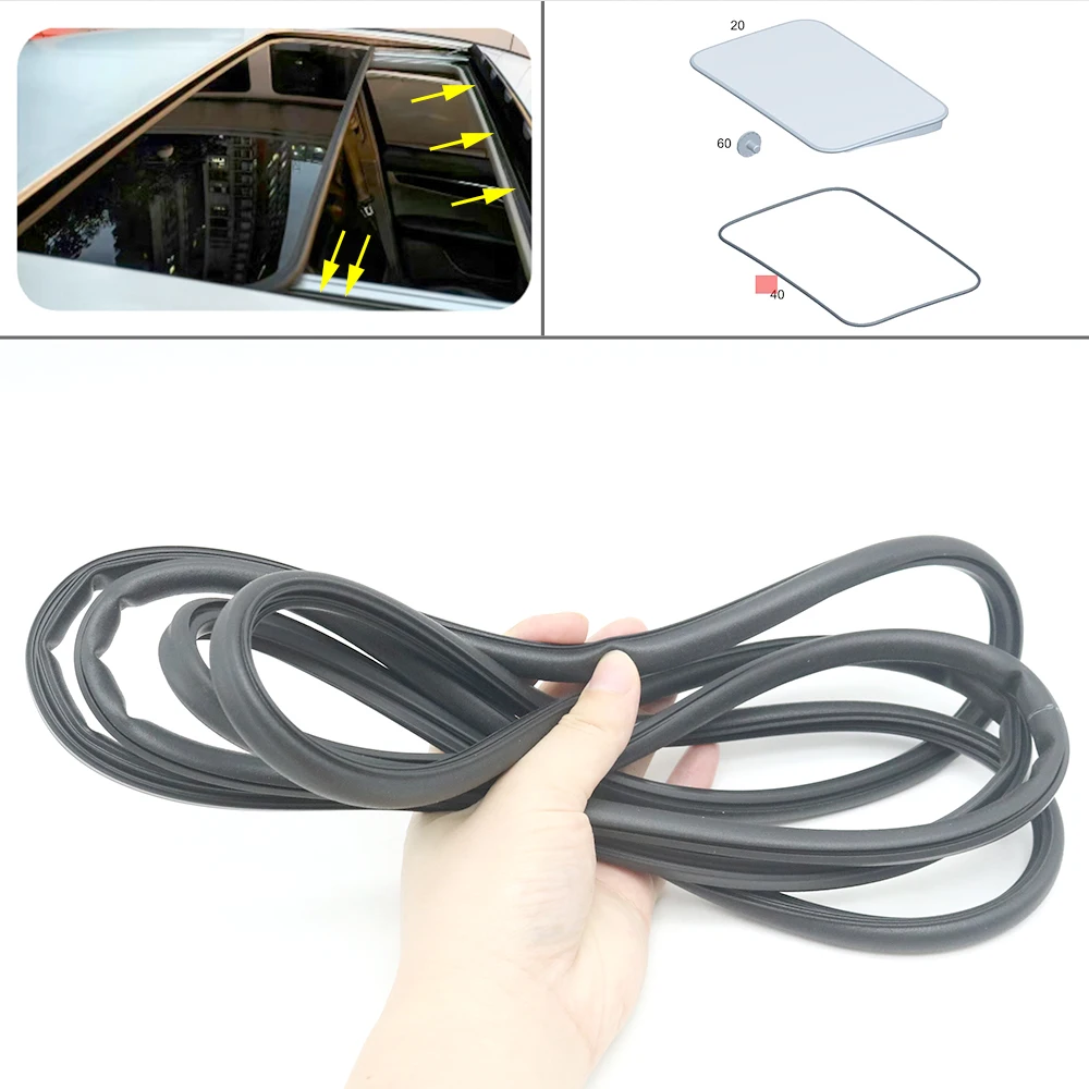 Roof Half View Skylight Window Weatherstrip Edge Trim Sunroof Seal Strip A2057800098 For Mercedes Benz C W205 E W213 GLC W253