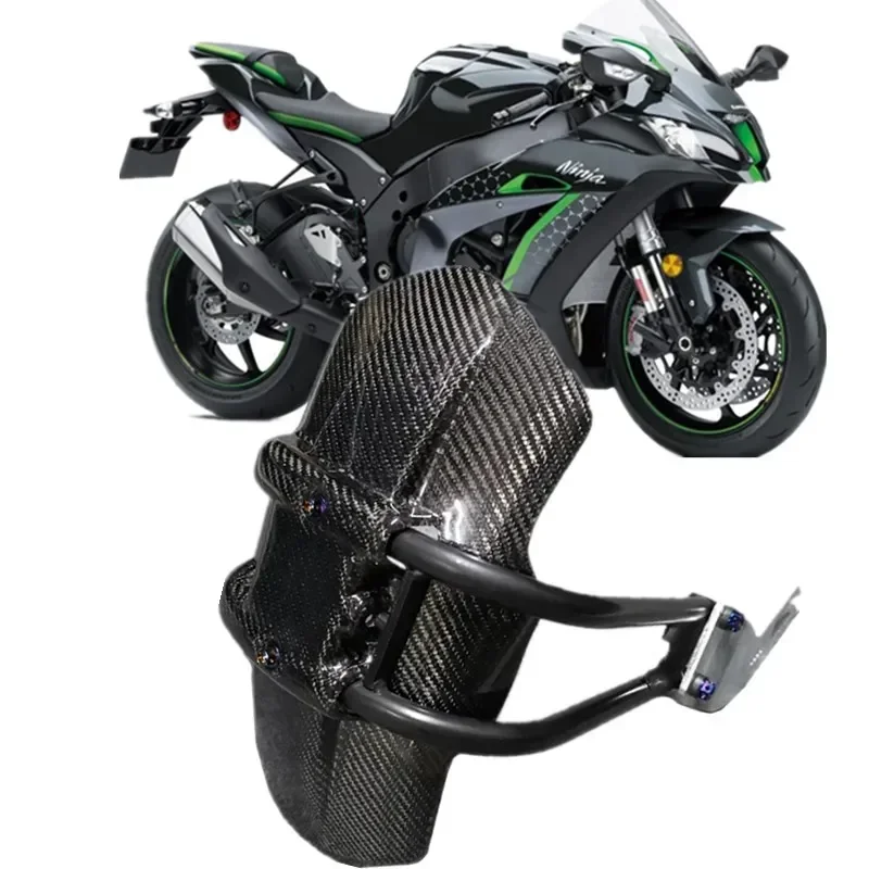 

FOR KAWASAKI ZX10R ZX6R 636 Z1000 2004-2009 Integr Motorcycle Carbon Fiber Rear Tire Fender Accessories