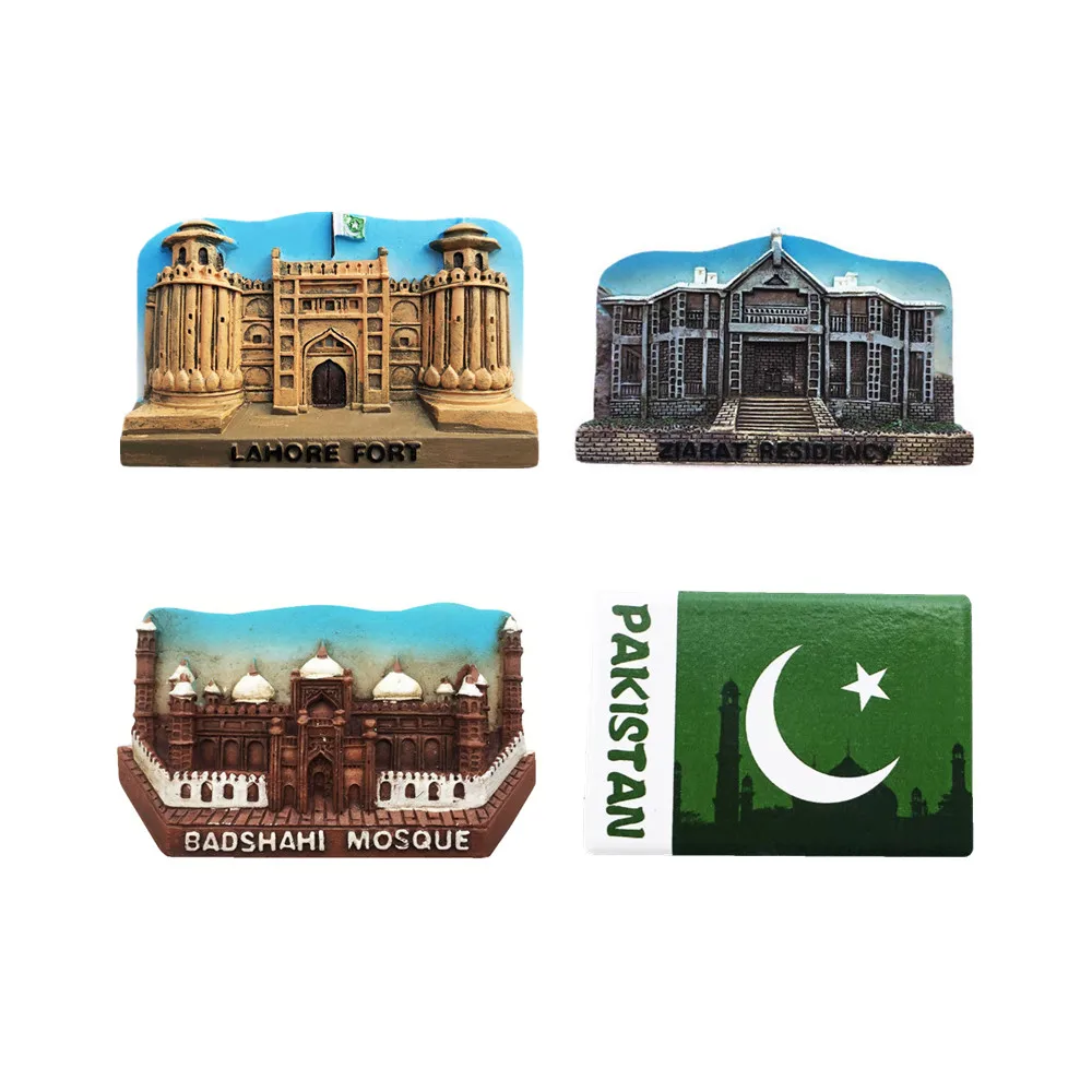 Azja Pakistan Pamiątka turystyczna Naklejka magnetyczna Lodówka Magnetyczna lodówka Dekoracja Artykuły Rękodzieło Prezenty