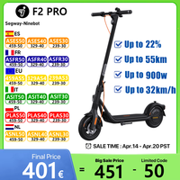 EU Stock Ninebot by Segway F2 PRO Smart Electric Scooter 450W Power 32km/h Max Speed 55km Long Range Kickscooter 35mm Suspension