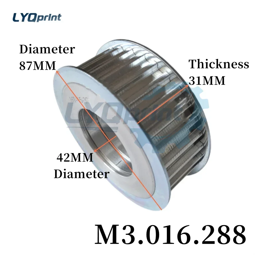 

Высококачественный импортный ползунок (ролик) 32 Gear M3.016.288 для прессов Heidelberg XL75, XL105, PM74, 85x42x31 мм