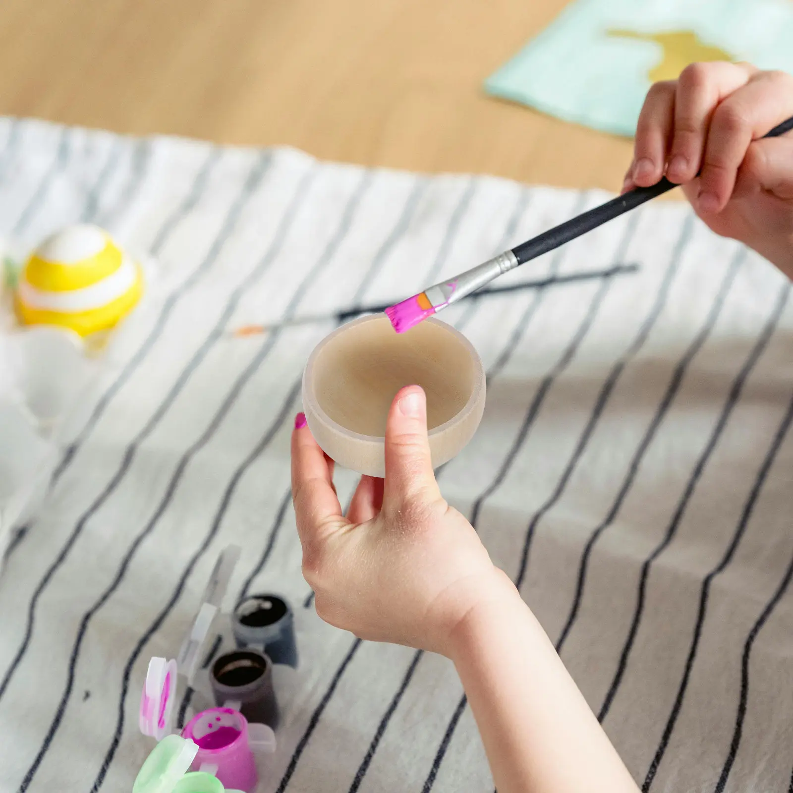 

Набор из 5 деревянных мини-чаш, неокрашенные, для поделок, декора, творчества, обучения детей, натуральное дерево, ручная работа