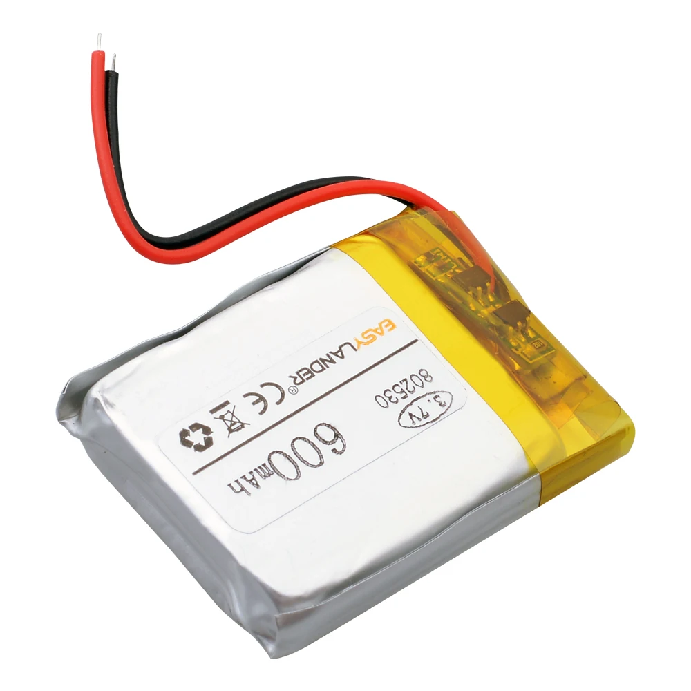 3.7V 700mAh 802530 Rechargeable Lithium Li-ion Polymer Battery 782530 Batteries