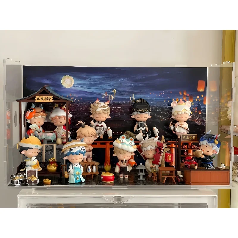 ميمي تشانغ آن سجلات سلسلة صندوق أعمى مفاجأة هدية أنيمي الشكل صندوق غامض لطيف نموذج حلية هدايا عيد الميلاد