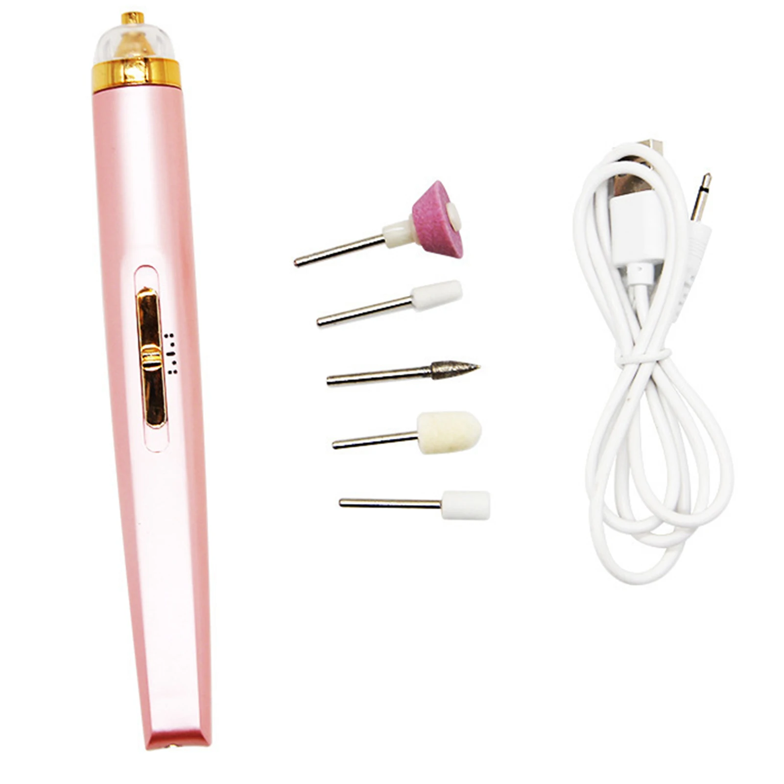 Broca elétrica para unhas 5 em 1, lixa de unha, polidor, pedicure, kit de manicure para unhas dos pés e dos pés, salão de beleza, uso doméstico
