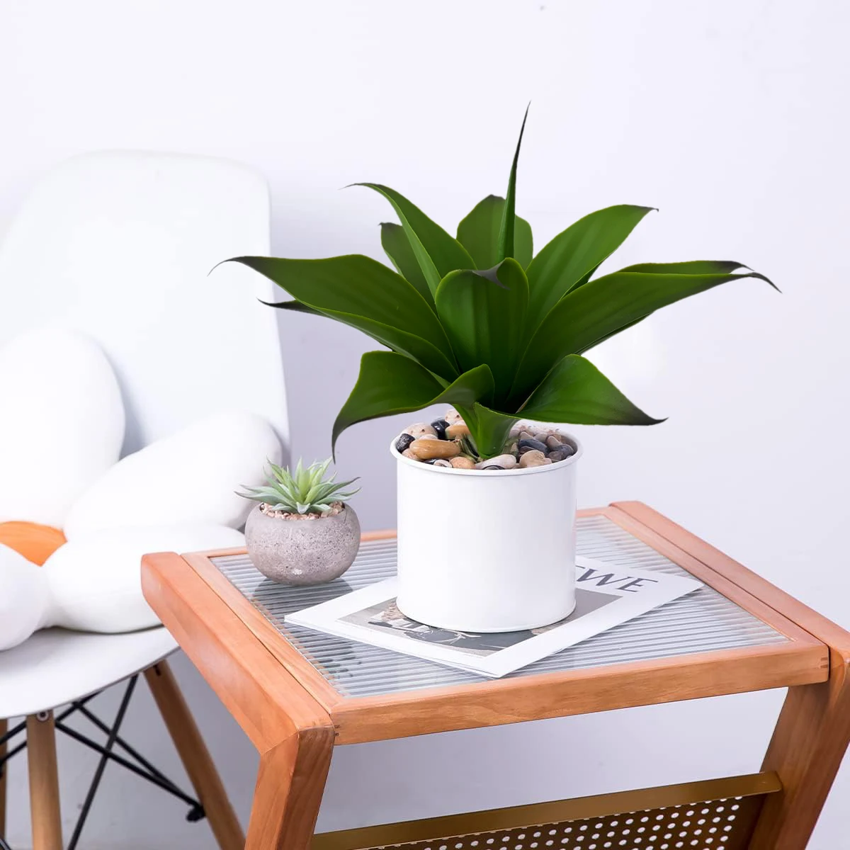 Large Artificial Agave Plants UV Resistant Fake Agave for Fall Decor Autumn Decor Tropical Plant Succulents Greenery - view 4