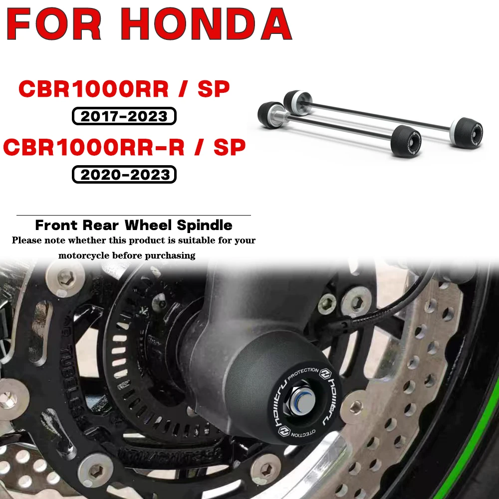 

For HONDA CBR1000RR SP CBR1000RR-R SP 2017 2018 2019 2020 2021-2023 Motorcycle Front Rear Wheel Spindle Crash landing Protection