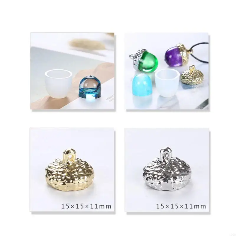 

400D Lucky Necklace Molds DIY Jewelry Making Silicone Mold Pendant Holder Epoxy Resin Molds Handmade Fondant Cake Bakery