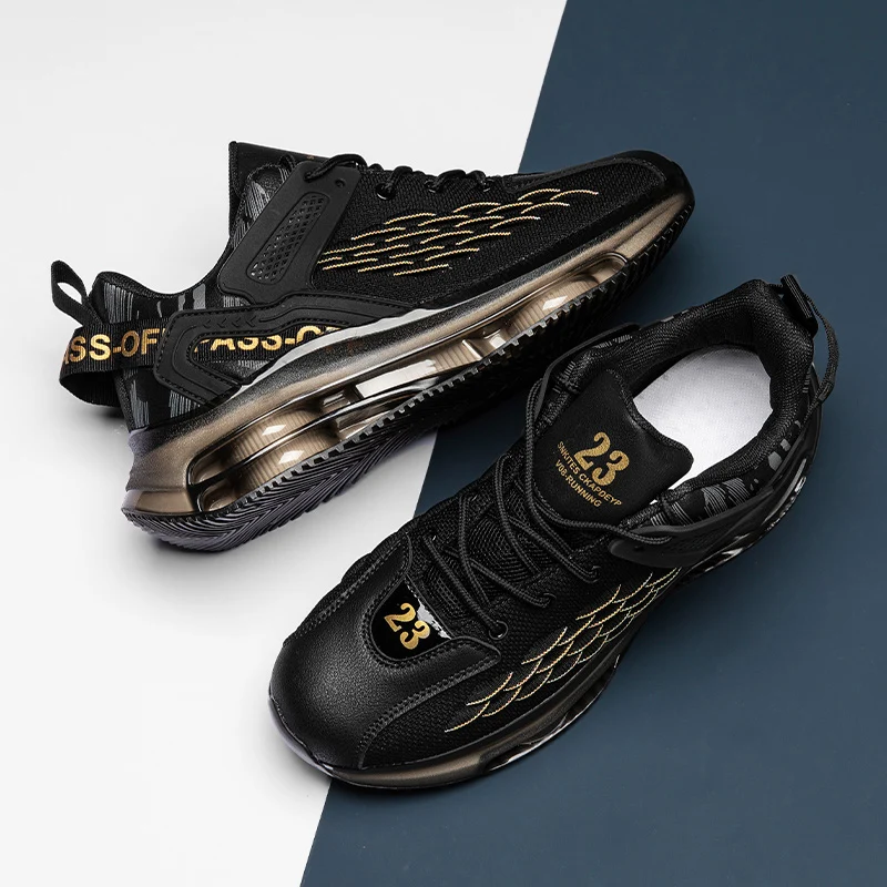 Men's casual sneakers spring summer new breathable light racing outdoor running shoes soft sole Wear-resistant speed sports shoe