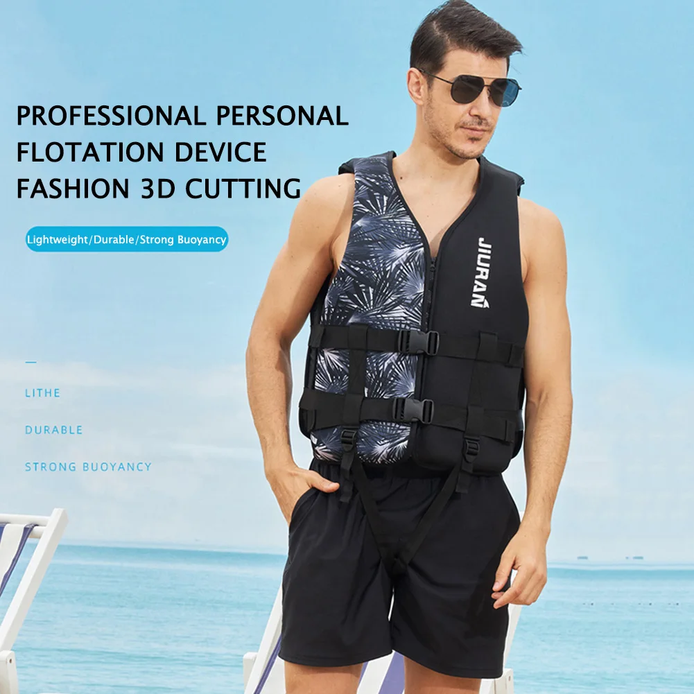 Adjustable Drifting Safety Vest Neoprene Wear-resistant Water Sports Life Jacket Soft Safe Multipurpose for Swimming Sea Fishing