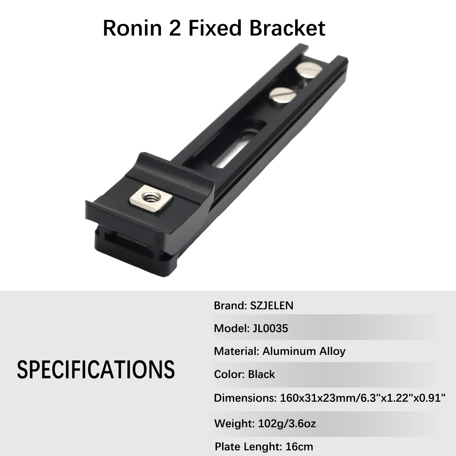 dji Ronin 2 Shadow 2 Fixed Bracket Suitable for ARRI RED SONY Camera 3/8 Screw Fixation 16-20cm