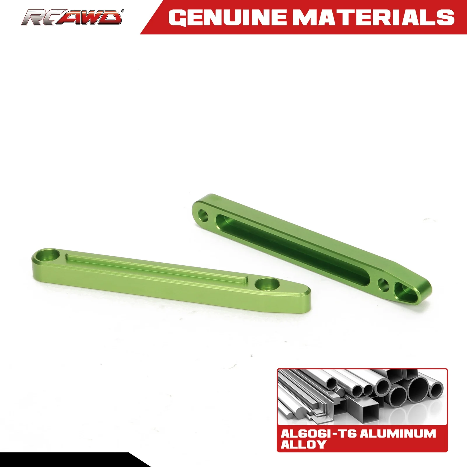 RCAWD Alloy Roof Rails for Arrma 1/7 1/8 6s Mojave Outcast Notorious Kraton etc cars hopups upgrade part 2pcs/set