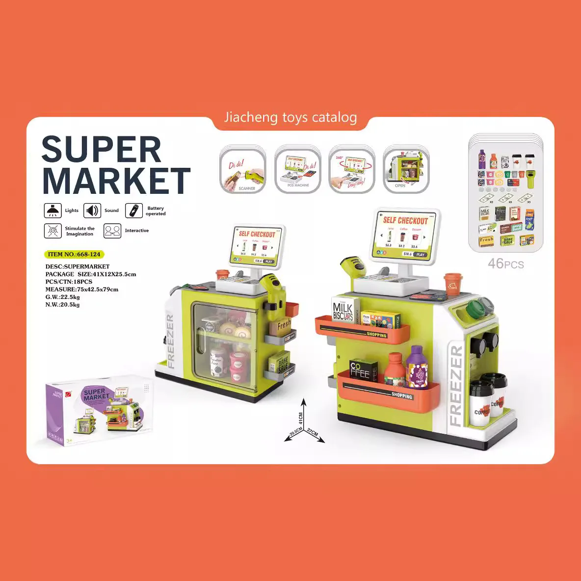 2026 Supermarket Cash Register Simulation Model Toy Convenience Store Pretend Play Game Kids Gift For Boys Girls