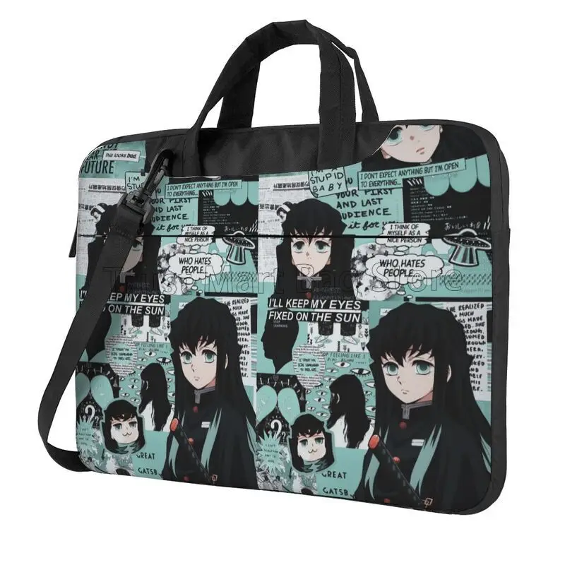 Cute Anime Muichiro Tokito Print Laptop Shoulder Bag Compatible with 13/14/15.6 Inches Laptop Netbook PC Cover Pouch