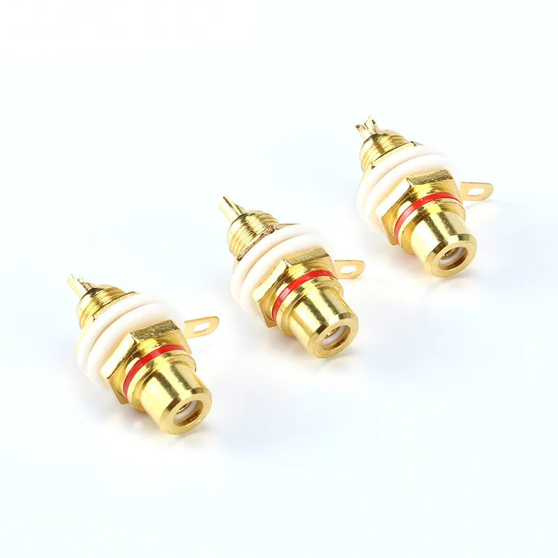 

Гнездовой разъем RCA Адаптер для монтажа на панели шасси Аудиоразъем 3,5 мм Вилка AV