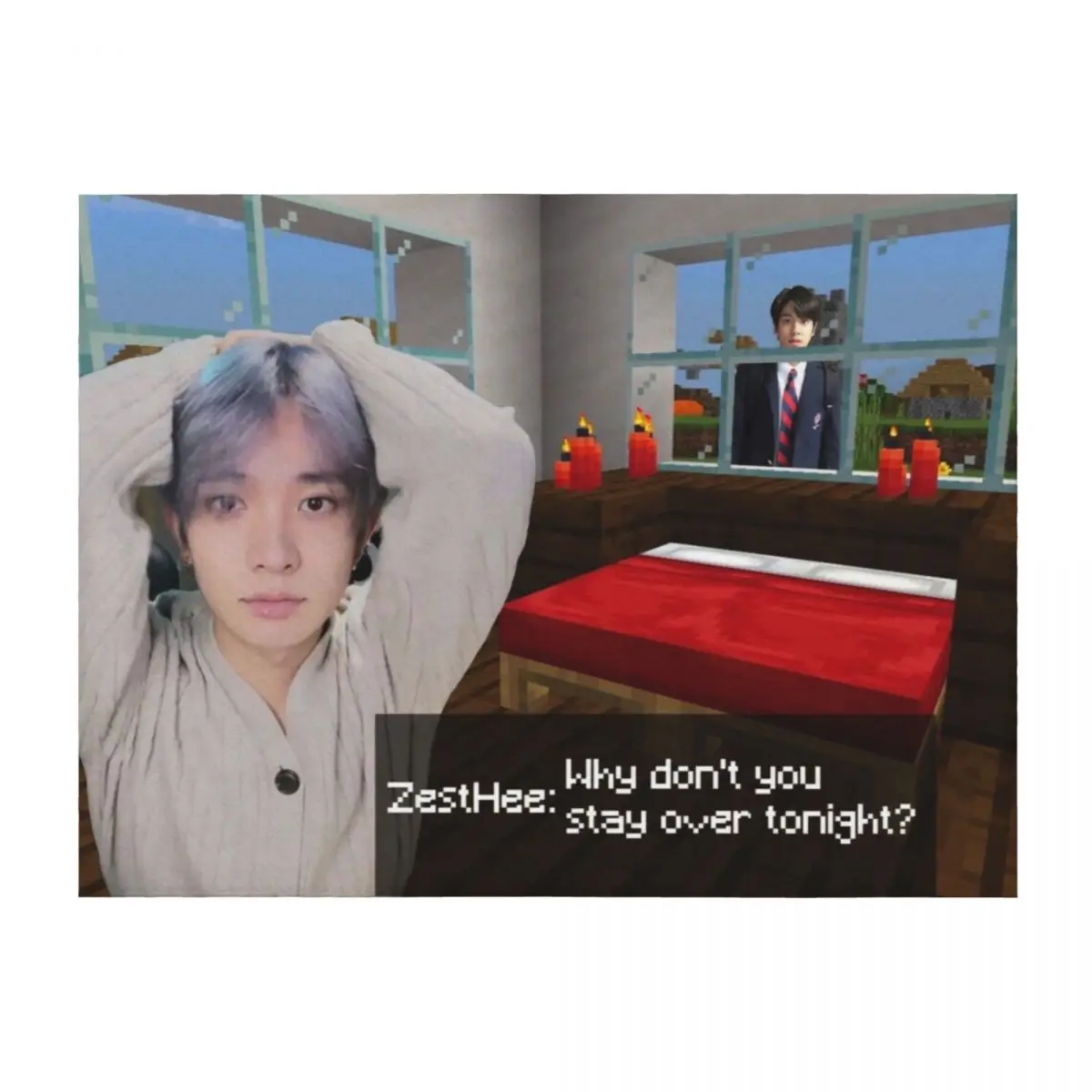 

A Night at ZestHee's Throw Blanket Quilt Cute Thins blankets and throws Blankets