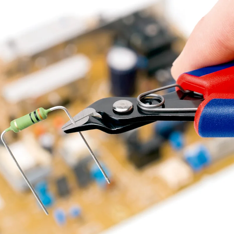 Imagem -04 - Knipex Electronics Alicates de Corte Super Facas Eletrônicas com Mola de Abertura e Limitador 78 61 125 Polegadas