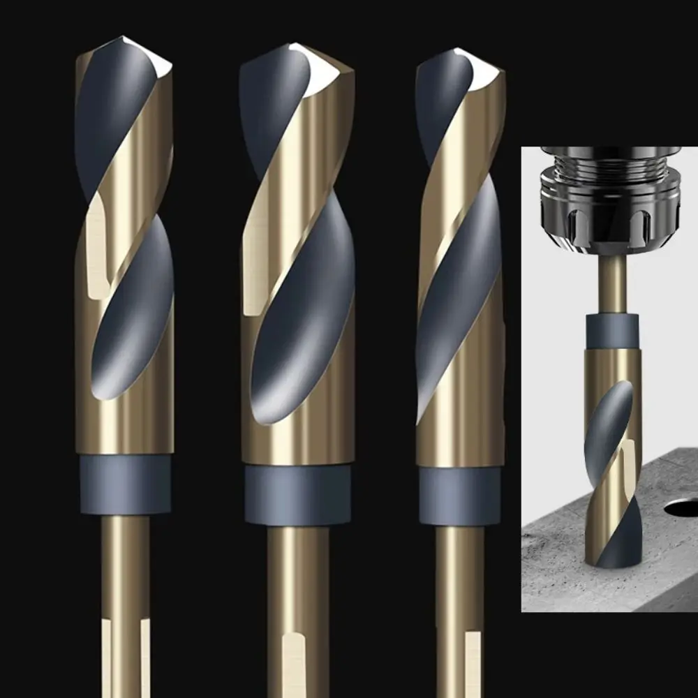 Portable 12mm-20mm Twist Drill HSS Spiral Cobalt Drill Bit Durable Round Shank Reduced Shank Drills