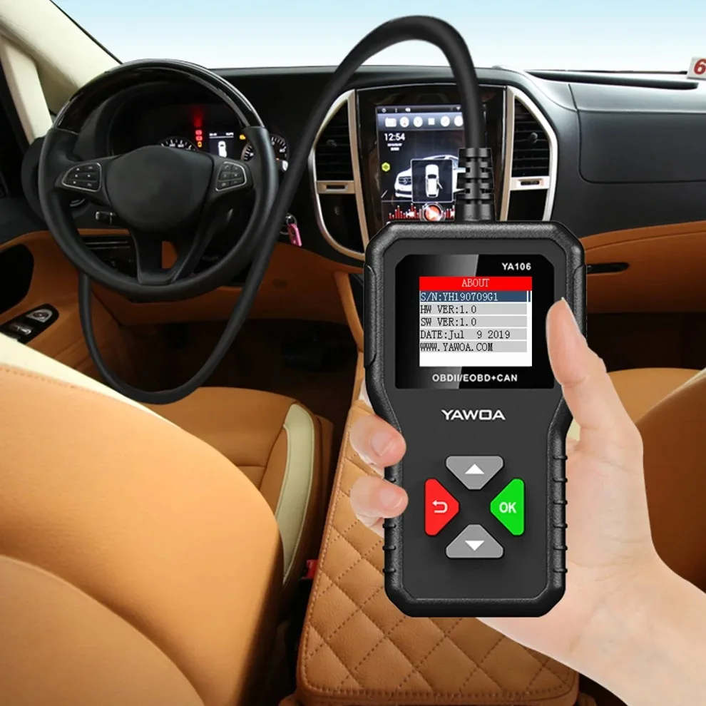 Car fault diagnostic instrument OBD YA106 Code Reader TFT true color display   tools