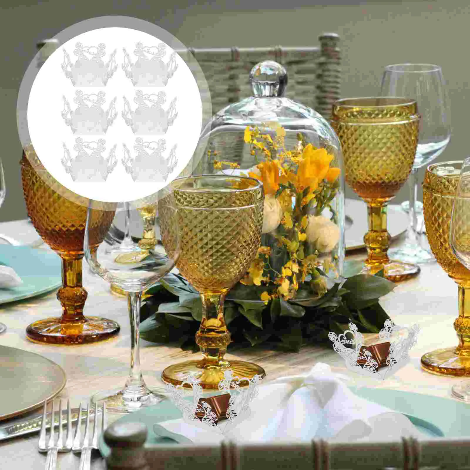 

50 Pcs Chocolate Tray Gift Wrapping Table Decor for Party Snack Packaging Decorative Wrapper Paper Cup Candy Cups Wrappers