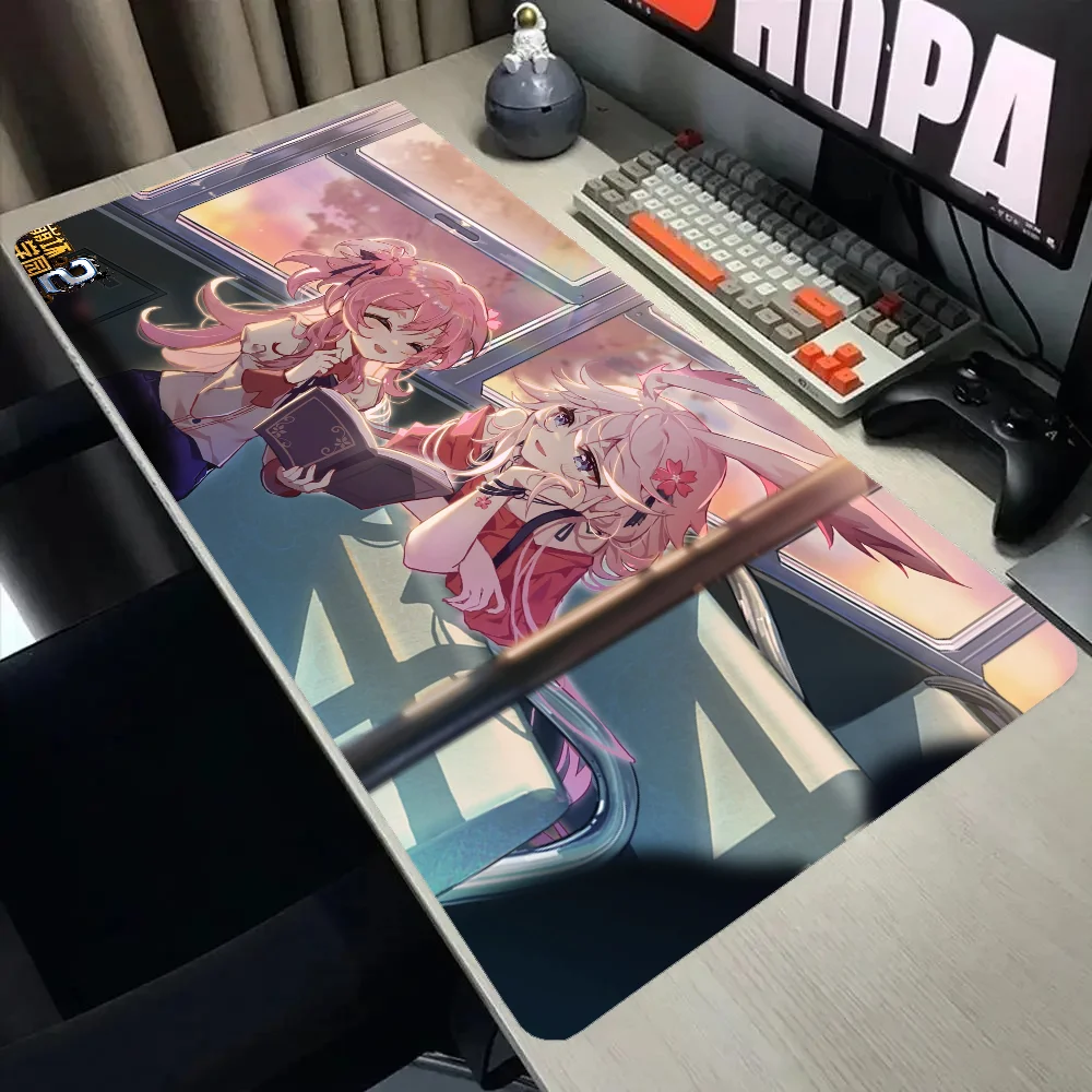 

game Houkai Gakuen 2 Honkai Mousepad Larger Mousepad Xxl Gaming Keyboard Computer Desk Mat Accessories Game Anime Mause Ped