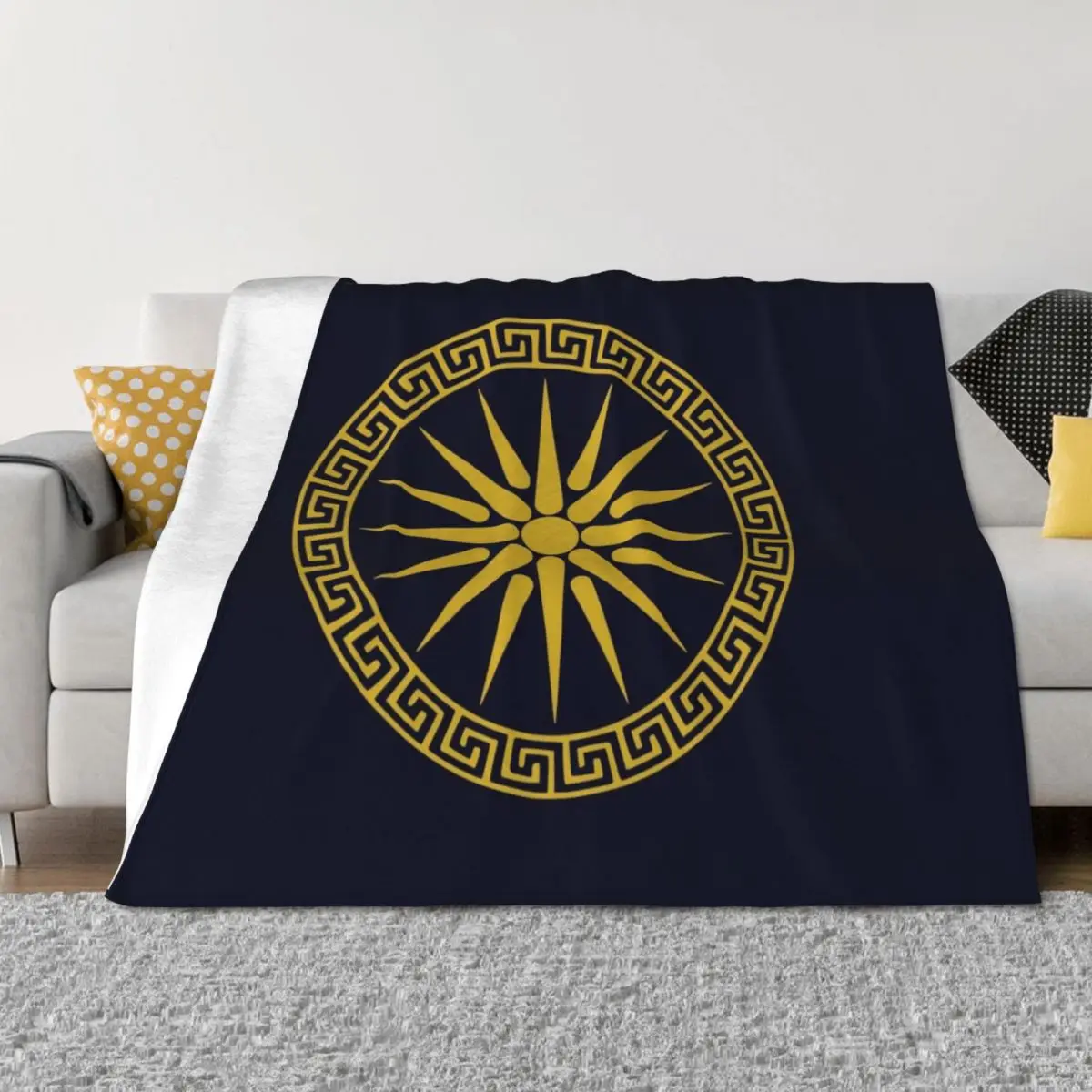 

Vergina Sun Macedonian Star Argead Ancient Greek Pride Throw Blanket Baby Thermal blankets and throws Blankets
