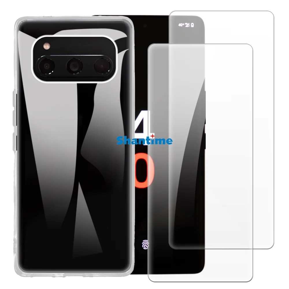 

Soft Case + 2 Pack Tempered Glass Screen Protectors for Volla Phone Quintus Full-Body Protection