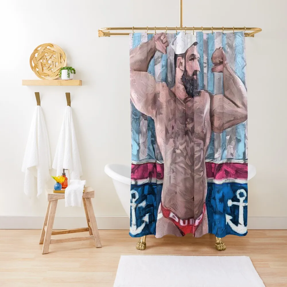 

Pinup Bear Shower Curtain For Bathrooms Bathtub Bathroom Shower Curtain